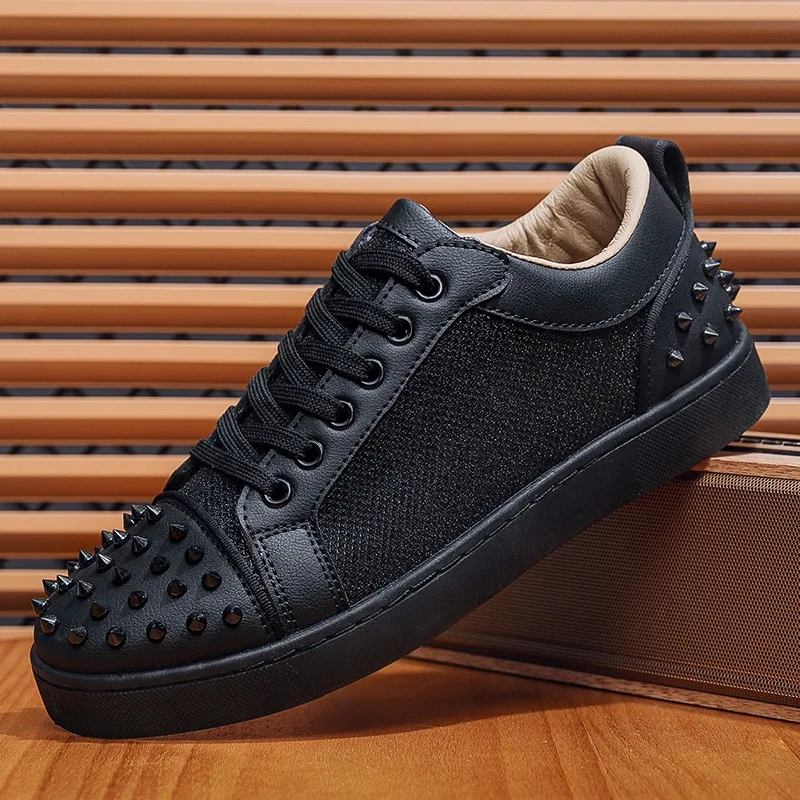 Men Shoes Dior - Sneakers pria desainer paku keling kasual