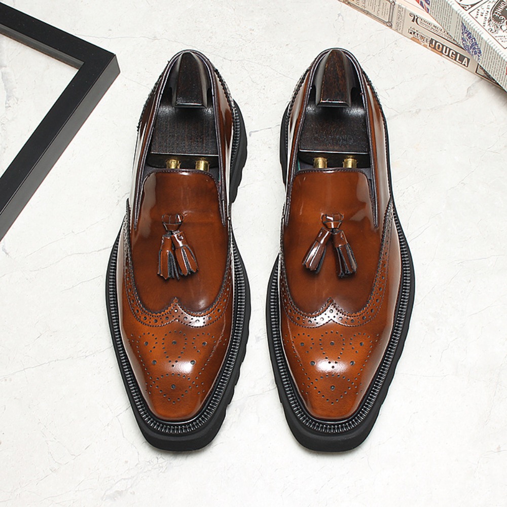 Men Shoes Eu To Us Size - Sepatu Kulit Kasual Bisnis Pria, Sepatu