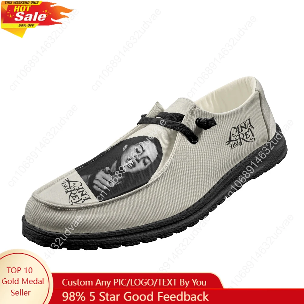 Men'S Shoes For Work - Lana Del Rey Singer Loafers Sepatu