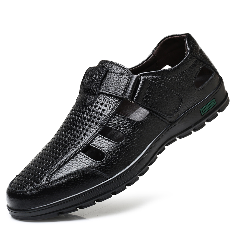 Men Shoes Eu To Us Size - Sandal Kulit Asli Pria Sepatu Kulit