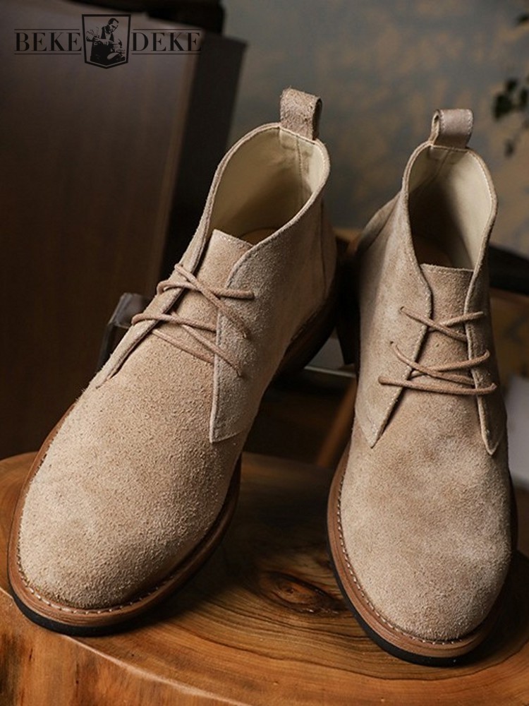 Men'S Shoes For Work - Sepatu Bot Pergelangan Kaki Buatan Tangan