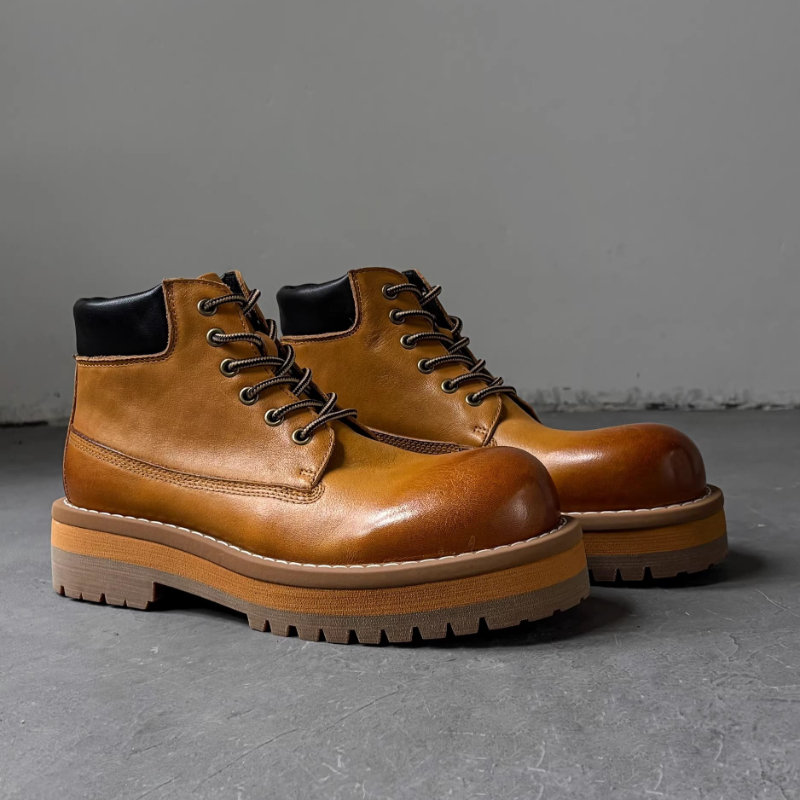 Sepatu Boots Pria Gaya Inggris - Men'S Shoes For Work ulasan dan harga