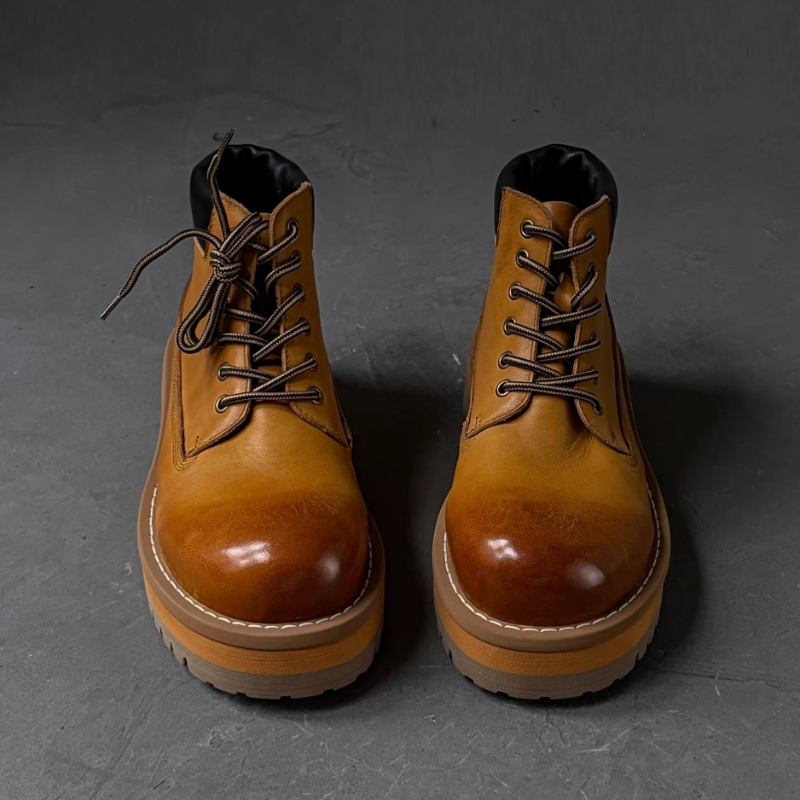 Sepatu Boots Pria Gaya Inggris - Men'S Shoes For Work ulasan dan harga