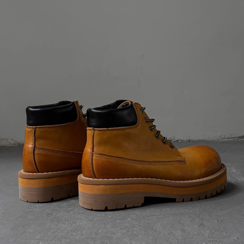 Sepatu Boots Pria Gaya Inggris - Men'S Shoes For Work ulasan dan harga