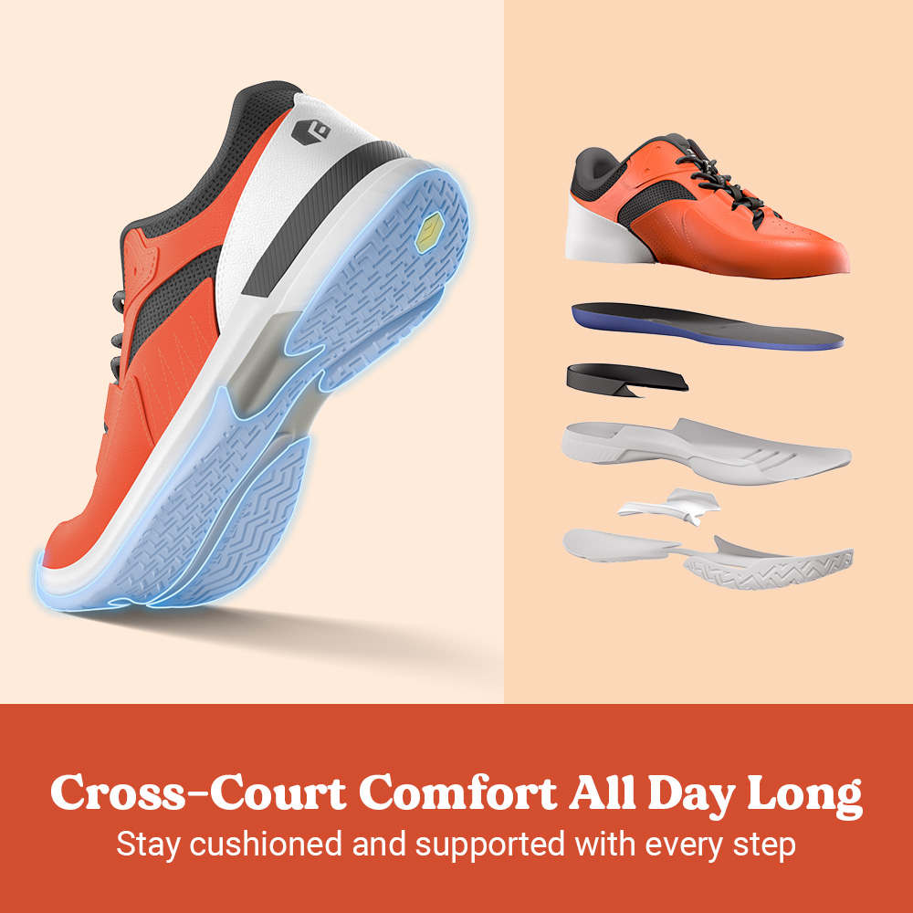 Sepatu Pickleball Pria FitVill - Men'S Shoes For Plantar Fasciitis ulasan dan harga