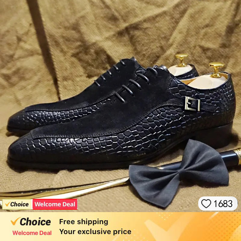 Sepatu Kulit Pria Formal Oxfor - Men Shoes Eu To Us Size ulasan dan harga