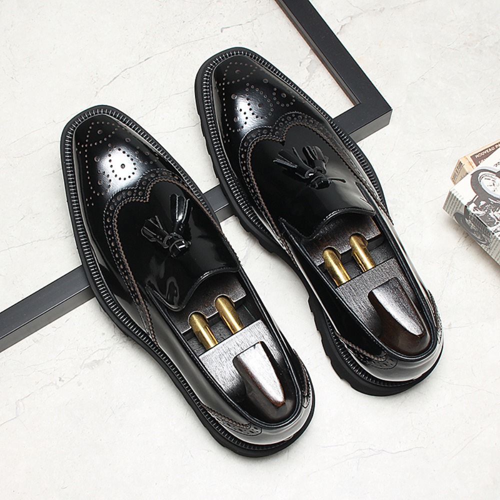 Sepatu Kulit Kasual Bisnis Pri - Men Shoes Eu To Us Size ulasan dan harga