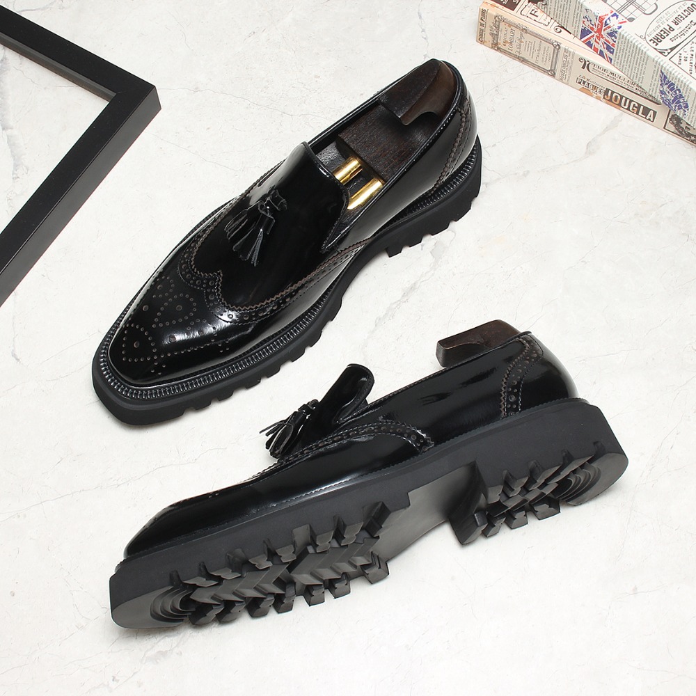 Sepatu Kulit Kasual Bisnis Pri - Men Shoes Eu To Us Size ulasan dan harga