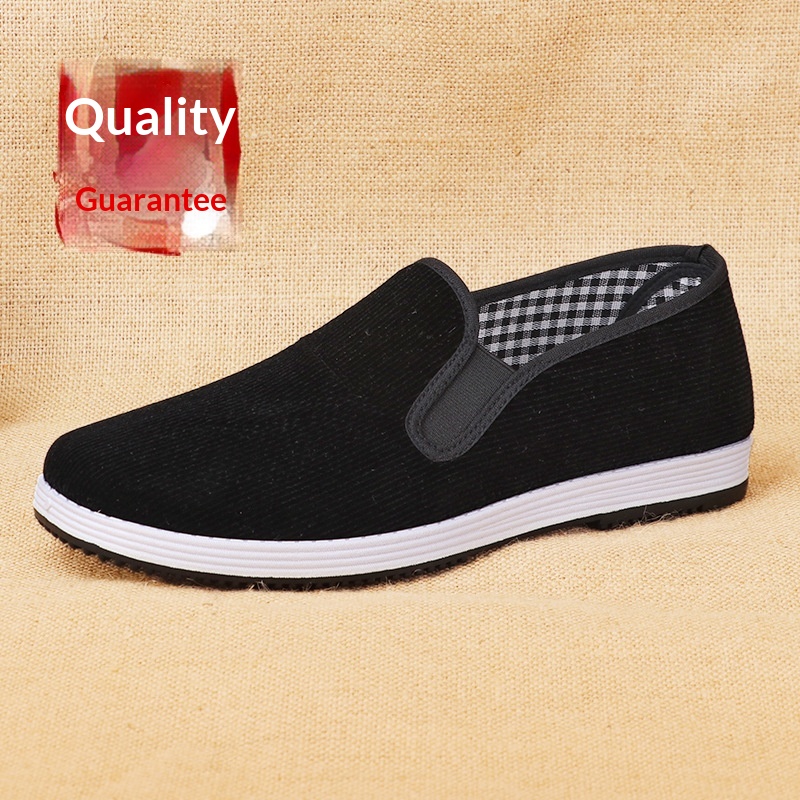 Sepatu kain hitam slip-on pria - Men'S Shoes For Work ulasan dan harga