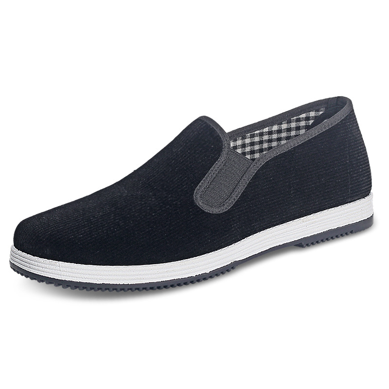 Sepatu kain hitam slip-on pria - Men'S Shoes For Work ulasan dan harga