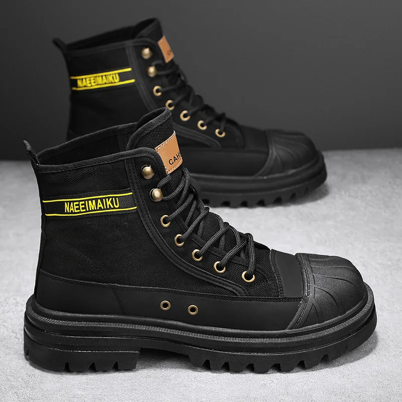 Sepatu Bot Kanvas Pria Sepatu  - Men'S Shoes For Work ulasan dan harga