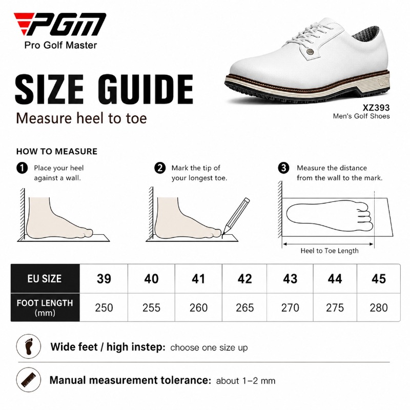 PGM Sepatu Golf Tahan Air Pria - Men Shoes Eu To Us Size ulasan dan harga